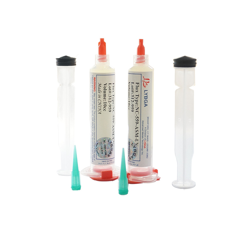 1PCS LY BGA 10cc NC-559-ASM-UV lead-free solder flux with Needles piston syringe putter ► Photo 1/6