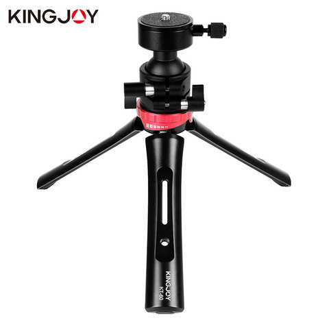 KINGJOY Officia KT-60 Aluminum Mini Tripod For Phone Camera Stand With Ball head Mobile Smartphone Holder tripod Flexible ► Photo 1/6