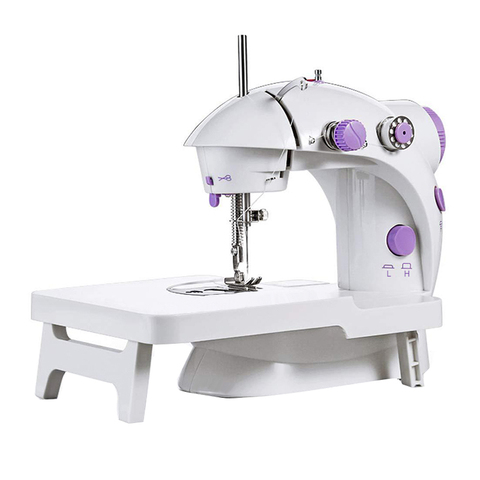 Mini Electric Sewing Machine Double Speed Adjustment With Light Household Portable Stitch Sew Needlework Handheld Sewing Machine ► Photo 1/6