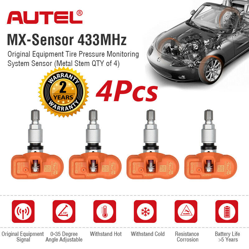 Autel TS601 OBDII TPMS Programmer Tire Pressure Monitor For 433&315MHz MX-Sensor 