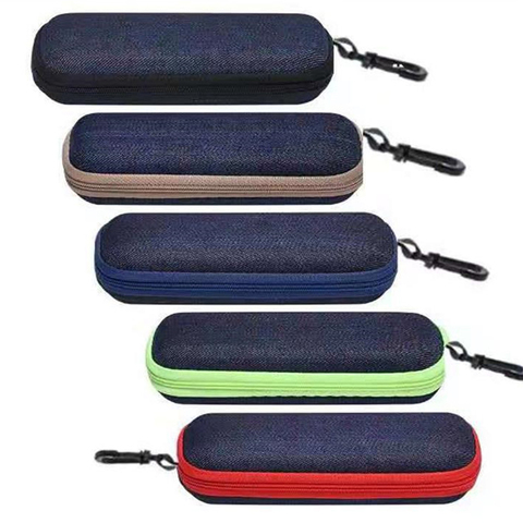 Portable Eyewear Cases Cover Sunglasses Hard Case For Women Men Glasses Box With Lanyard Zipper Eyeglass Cases Protector ► Photo 1/6