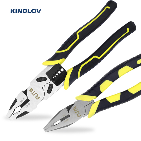 KINDLOV 8/9 Inch Combination Pliers Wire Stripper Multitool Cable Cutter Multifunction Crimping Tool Household Repair Hand Tools ► Photo 1/6