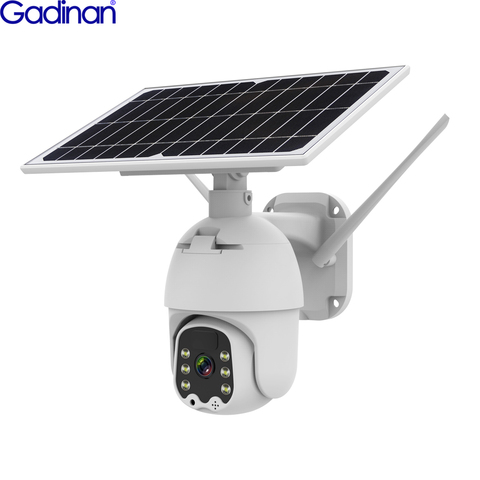 Gadinan IP Camera 1080P 4G Sim Card /WiFi Solar PTZ Speed Dome Camera Security Low Power Consumption Wireless CCTV Outdoor Cam ► Photo 1/6