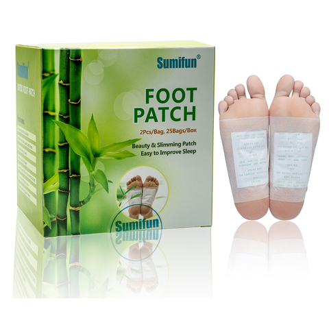 Hot Sell 50pcs Patches Adhesives Kinoki Detox Foot Patches Pads Body Toxins Feet Slimming Cleansing Herbal Adhesive  JMN021 ► Photo 1/6