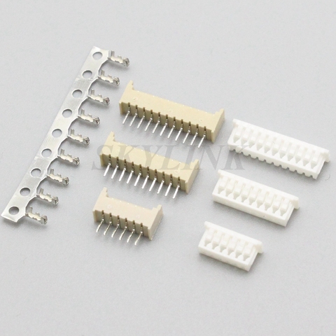 10 Sets MICRO JST 1.25 Connector 1.25MM Pitch 2p 3p 4p 5p 6p 7p 8p 9p 10p 11p 12pin Straight Pin Header + Housing + Terminals ► Photo 1/5