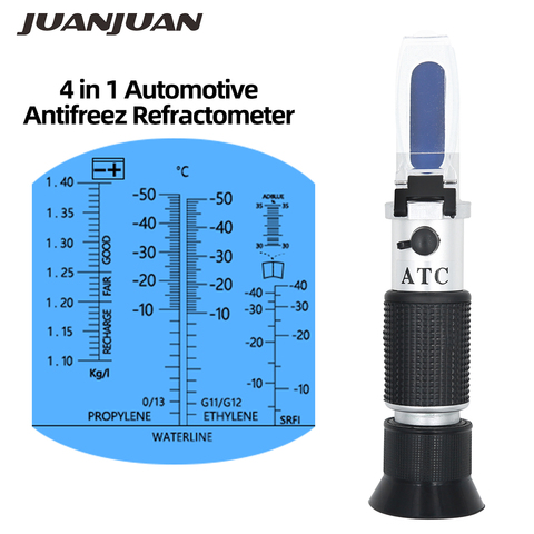 4 in 1 Engine fluid Glycol Freezing point Urea Adblue Car Battery Refractometer Automotive Antifreeze Refractometer 34% off ► Photo 1/6