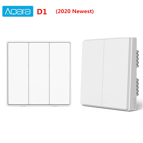 Aqara Smart Wall Switch D1 Zigbee Wireless Light Switch 3 button key with Neutral Voice Control For Xiaomi mijia mi home homekit ► Photo 1/6