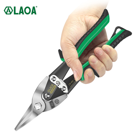 LAOA Powerful Multifunctional Iron Sheet Scissors Keel Scissors Stainless Steel Aviation Acissors CR-V Made In Taiwan ► Photo 1/6