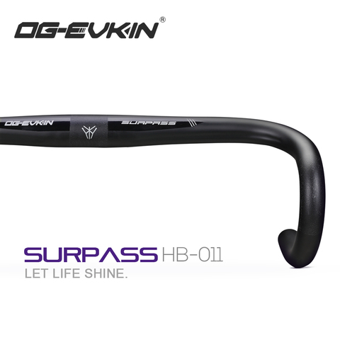 OG-EVKIN HB-011 Carbon Handlebar Road Bike Drop Bar Bicycle Handlebar Road Bike Handlebar 31.8MM 380/400/420/440MM Bicycle Part ► Photo 1/6