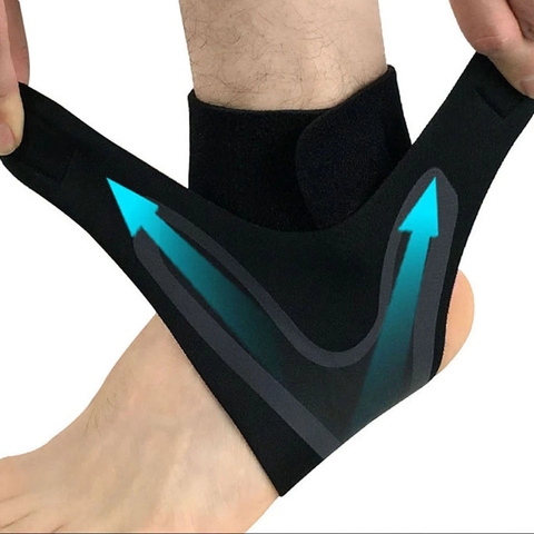 1 PCS Ankle Support Brace,Elasticity Free Adjustment Protection Foot Bandage,Sprain Prevention Sport Fitness Guard Band ► Photo 1/6