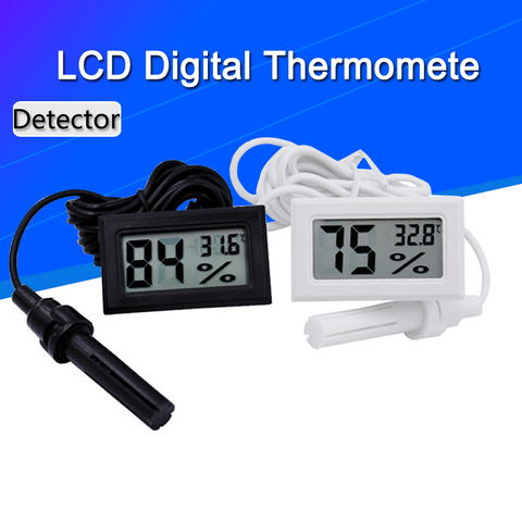 Mini LCD Digital Thermometer Hygrometer Thermostat Indoor Convenient Temperature Sensor Humidity Meter Gauge Instruments Probe ► Photo 1/6