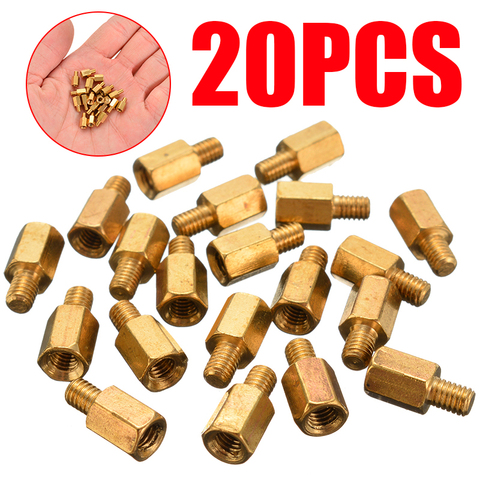 M3 Thread 16+4mm Male To Female Brass Hex Pcb Standoff Spacer  Pillar