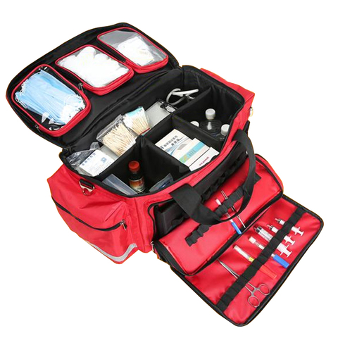 Outdoor First Aid Medical Bag Isolation Multi-pocket Large Storage Portable Cross Emergency Medical Bag Sports Travel Nylon Bag ► Photo 1/6