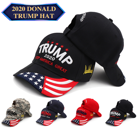 Donald Trump Hat Camouflage Cap Keep America Great MAGA Hat President 2022 American Flag USA Baseball Caps ► Photo 1/6