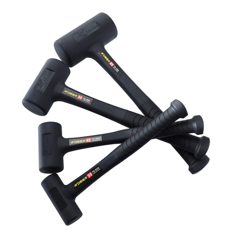Shockproof Hammer Rubber Wear-resistant Anti-skid Hammer Round Head No Rebound Shock-absorbing Hammer Practical Hand Tools ► Photo 1/6