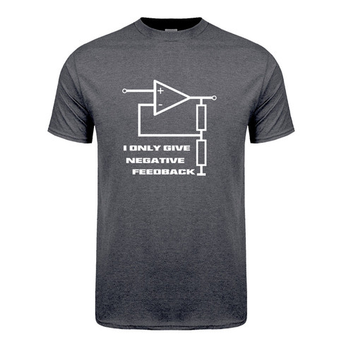 Funny I Give Negative Feedback Engineer T Shirt Men Short Sleeve Cotton T-shirts Mans Camisetas Gift JL-065 ► Photo 1/6