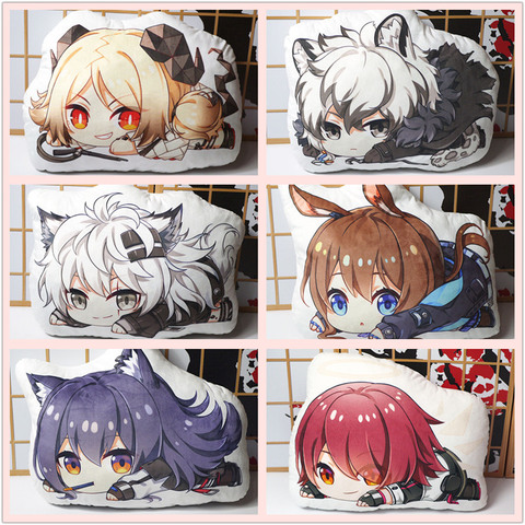 Arknights plush toy Game Texas Exusiai Lappland Silver Ash Ifrit Chen Pramanix figure plush doll pillow double sided case 45cm ► Photo 1/6