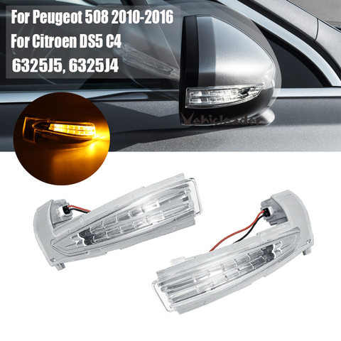 Car Wing Mirror Indicator light Right Side / Left side Driver side Passenger side Repeater Lamp For Peugeot 508 Citroen DS5 C4 ► Photo 1/6