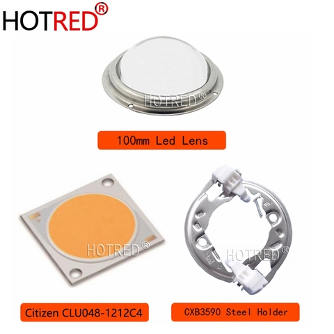 Citizen COB Series Version6 CLU048 1212 ideal holder heatsink Meanwell driver 100mm glass lens replace CXB3590 Grow led Diode ► Photo 1/6
