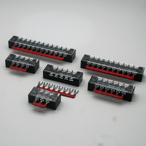 600V 15A barrier strip terminal block wire connector tb-1503 tb1504 tb1505 tb1506 tb-1510 tb-1512 with 1pcs connector ► Photo 1/6