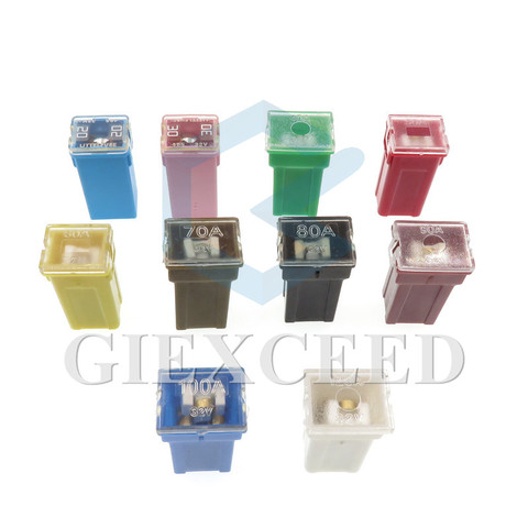 5pcs/lot Rectangle Fuses Auto Fuse Box 20A 30A 40A 50A 60A for BYD Great Wall JEEP Kuga ► Photo 1/3