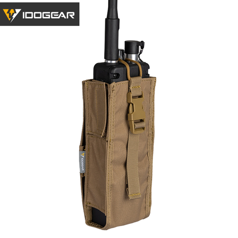IDOGEAR Tactical Radio Pouch For Walkie Talkie Holder MOLLE MBITR TRI PRC-148 PRC152 Outdoor Sports Molle Tool Pouch 3553 ► Photo 1/6