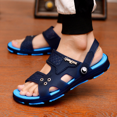 2022 Summer Casual Shoes New Men Sandals Gladiator Sandals Open Toe Platform Outdoor Beach Sandal Rome Footwear Black NANLX14 ► Photo 1/6