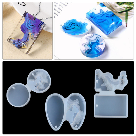 Mini Island Crystal Epoxy Resin Casting Mold DIY Pendant Jewelry Crafts Silicone Mould Handmade Jewelry Making Tools ► Photo 1/6