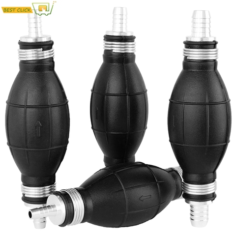 6/8/10/12mm Car Universal Fuel Pump Rubber Manual Transfer Liquid Gasoline Petrol Diesel Hand Primer Bulb Tube Aluminum ► Photo 1/6