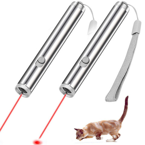 2 In 1 Red Laser Pen Multifunctional Laser Pointer Mini Led Flashlight Beam Light Pointer Interactive Toys Cat Pet Training Tool ► Photo 1/5