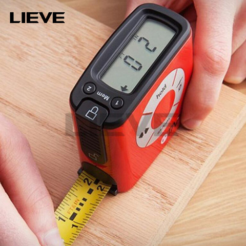 5m/16ft Portable Digital Laser Measure with LCD Display Measuring Tape Accurately Electronic Steel Measure Metric Gauging Tools ► Photo 1/6