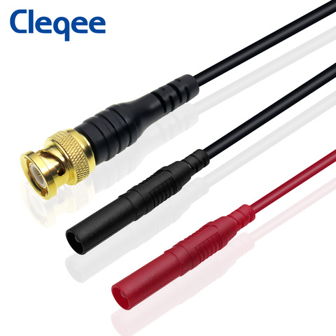 Cleqee P1065 Gold plated Pure Copper BNC Male plug to 4mm Safe Straight Banana Plug Test Lead ► Photo 1/4