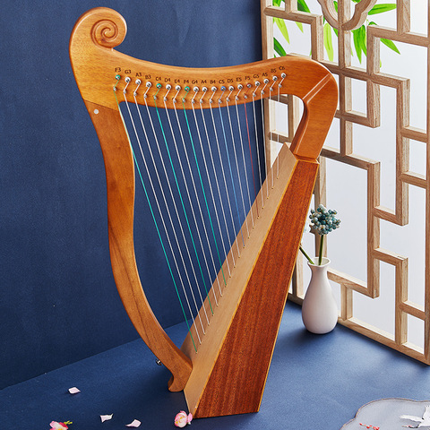 19 String Lyre Piano High Quality Lyre Portable Musical Instrument Harp 15-Strings Solid Wood Veneer Lyre Stringed Instrument ► Photo 1/6