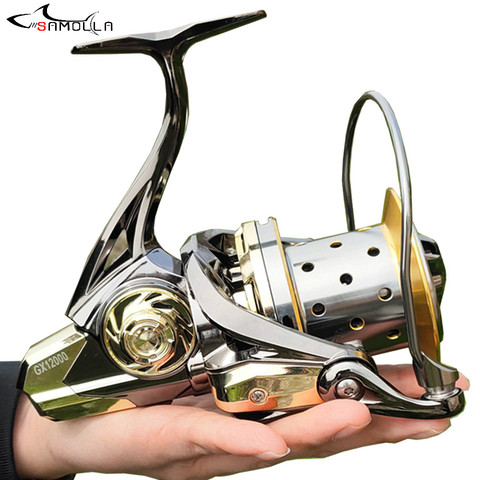 Sea Fishing Reel Full Metal Spinning Reels Carp 11+1BB Carretel Peche De La Carpe Fish Light Weight 600g Moulinet Peche En Mer ► Photo 1/6