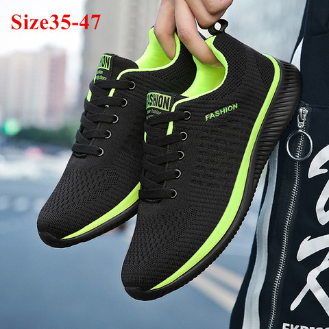 Men Women Knit Sneakers Breathable Athletic Running Walking Gym Shoes ► Photo 1/6
