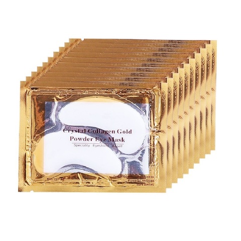 200Pcs=100Pairs Korean Cosmetics Beauty 24K Crystal Collagen Gold Eye Mask Anti Aging Acne Moisture Patches For Eye Skin Care ► Photo 1/6