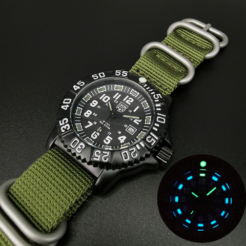 Men's Quartz Watch Leisure Outdoor Sports Luminous tube Luminous Watch Multi-functional NATO nylon Waterproof Men Military Watch ► Photo 1/6
