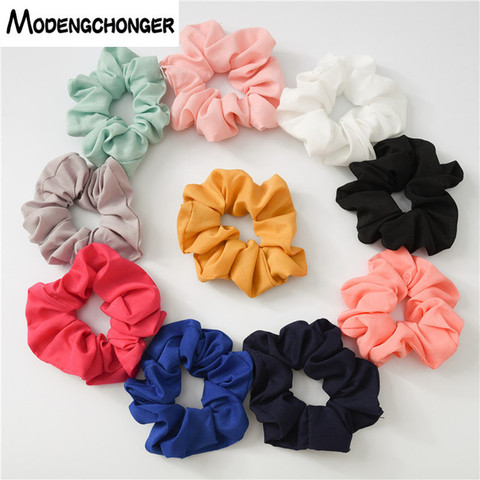 Elastic Headband Hair Rubber Bands Pure Color Scrunchie Hair Tie Hair Rope Ponytail Holder Gum For Women Girls Hair Accessories ► Photo 1/6