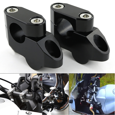 For Honda CBF1000 CBF500 CBF600 CBX650 CB1000R CB1000 CB1300 NC700S NC750S NC750 Mount Extension Back Moved Up Handlebar Risers ► Photo 1/6