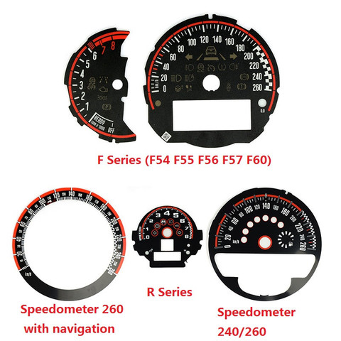 Car Styling Speedometer Tachometer Dial Sticker for Mini Cooper JCW F54 F55 F56 F57 F60 R55 R56 R60 R61 Replacement Accessories ► Photo 1/6