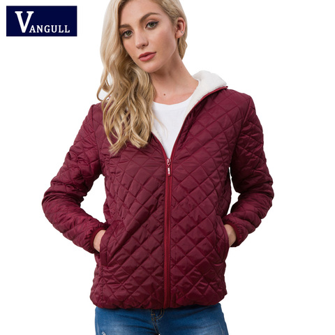 Vangull New Spring Autumn Women's Clothing Hooded Fleece Basic Jacket Long Sleeve female Coats Short Zipper Casual Outerwear ► Photo 1/6