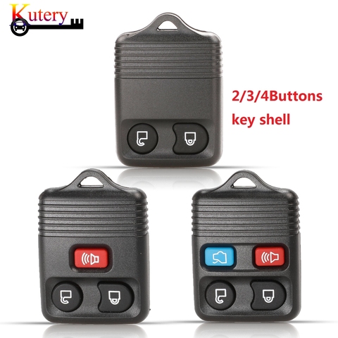 Kutery 2/3/4 Buttons Fob Remote Case Replacement Key Shell For Ford Focus Complete Escape Mustang Explorer Lincoln Town Sport ► Photo 1/5