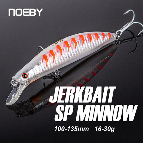 NOEBY Suspending Minnow Fishing Lure 120mm 24g 135mm 30g Artificial Baits 9050 Long Casting Wobblers Jerkbaits Fishing Tackle ► Photo 1/6