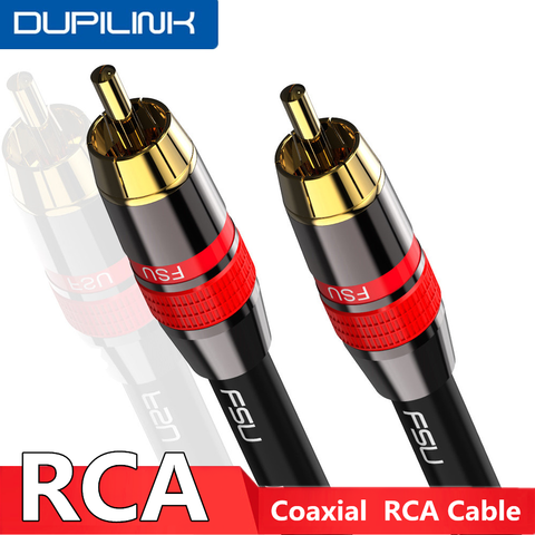 RCA to RCA Cable Digital Coaxial SPDIF Audio Cable Male Stereo Connector for TV DVD Amplifier Hifi Subwoofer Toslink 1 2 3 5 m ► Photo 1/6