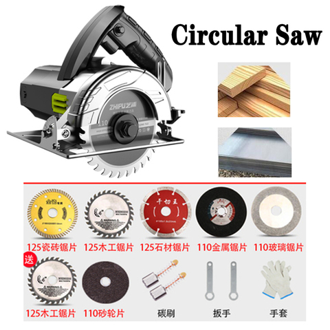 Electric Woodworking Circular Saw Wood Cutting Machine Multi-function Handheld Stone Wood Metal Tile Cutter Marble Machine ► Photo 1/6