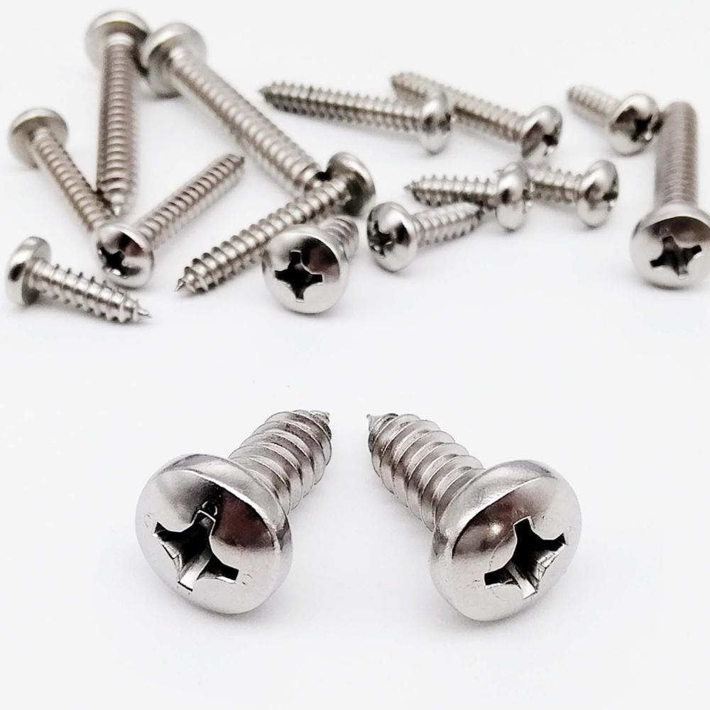M2.2 M2.6 M3 304 Stainless Steel Phillips Flat Head Self Tapping Wood Screws 