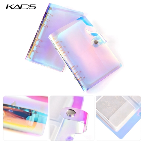 KADS Nail Art Stamping Plate Holder Storage High Laser Nail Plate Organizer Empty Case for 32 Pieces Round 7*8 CM Stamp Template ► Photo 1/6