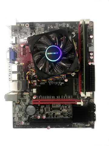 PCWINMAX PGA 988 HM55 motherboard set with  CPU I3-350M.RAM DDR3 4G, FAN,the kit of motherboard ► Photo 1/6