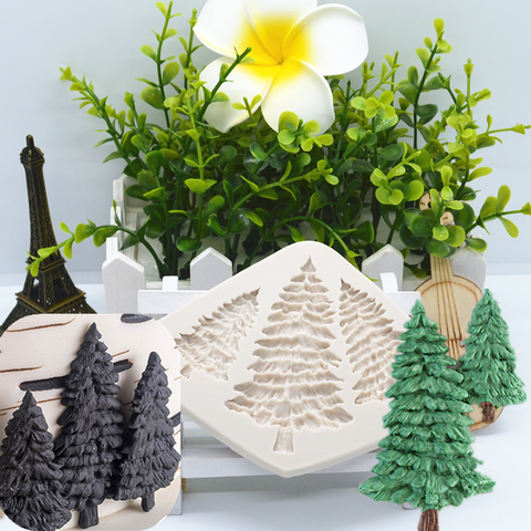 Christmas Silicone mold tree cake Chocolate dessert lace decoration DIY design Pastry Fondant mold Resin kitchen tool for Baking ► Photo 1/6