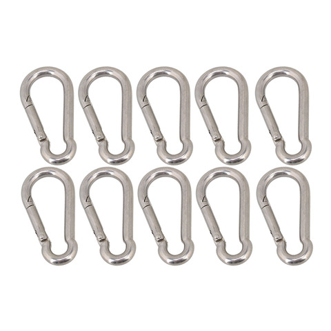 10Pcs 5Pcs Carabiner M7 M8 M9 M10 M11 M12 304 Stainless Steel Heavy Mountaineering Buckle Quick Link Snap Hook Key-Lock Buckle ► Photo 1/6